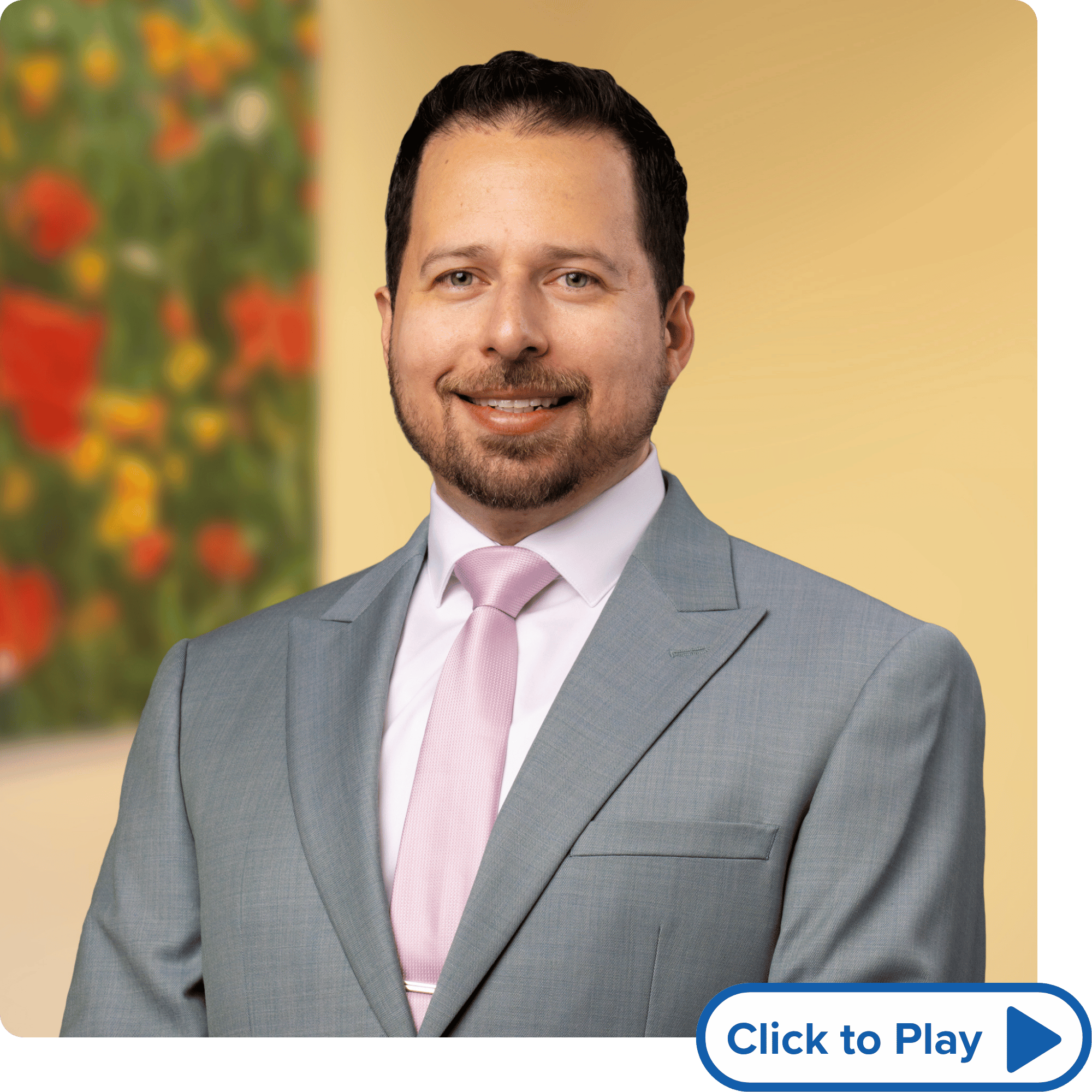 Dr Sanchez photo and play button
