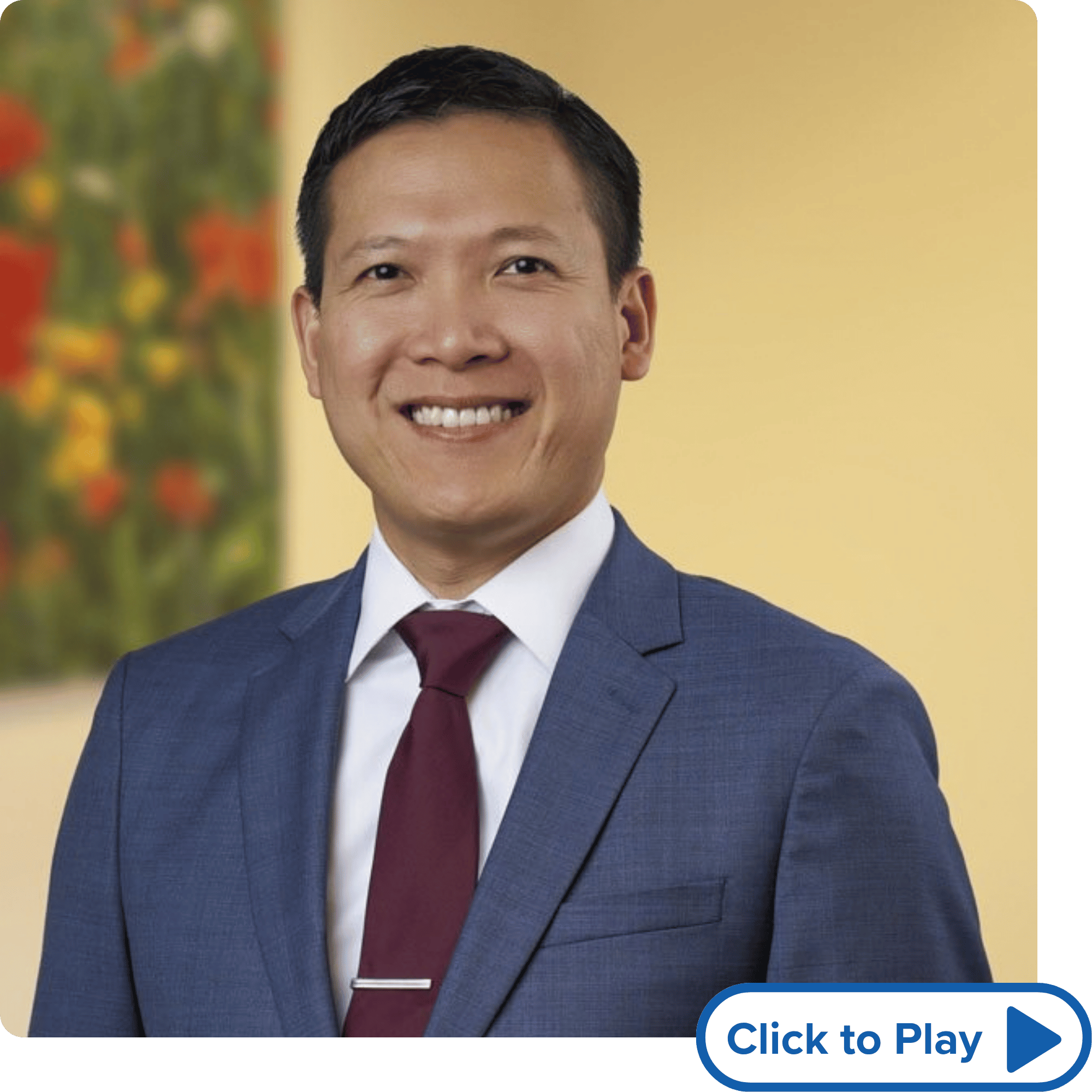 Dr Chan Huynh Photo and Play Button