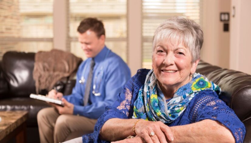 Older woman receiving concierge medicine that is not only for wealthy people.