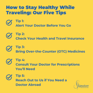 Infographic: How to Stay Healthy While Traveling: Five Tips From a Physician