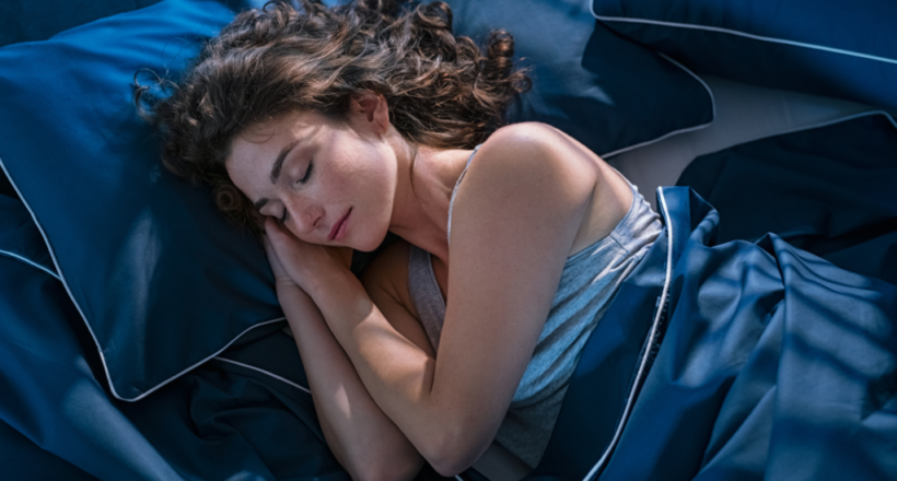 A woman sleeping peacefully.